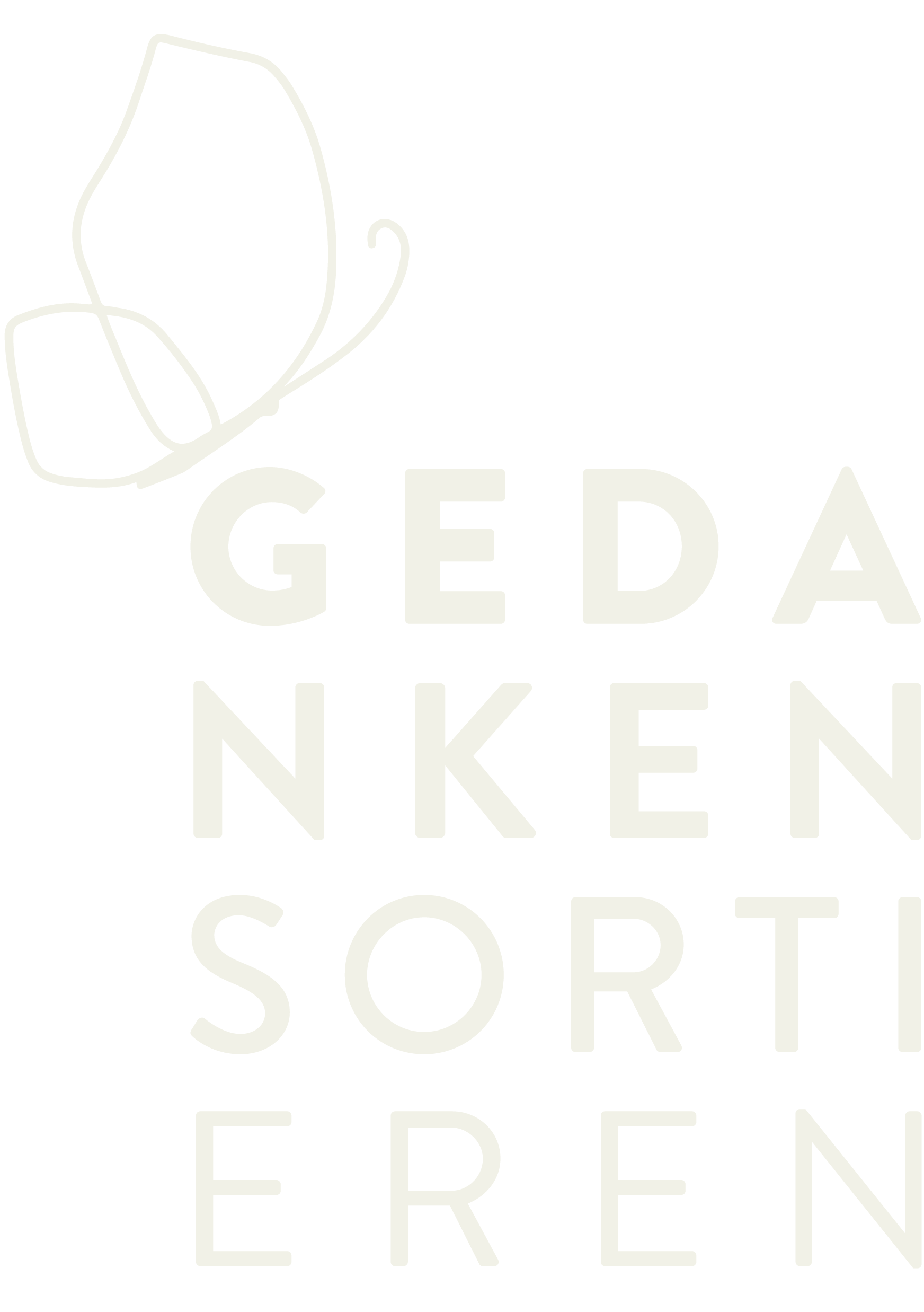 Logo Weiß Gedanken Sortieren Textblock mit Schmetterling oben links